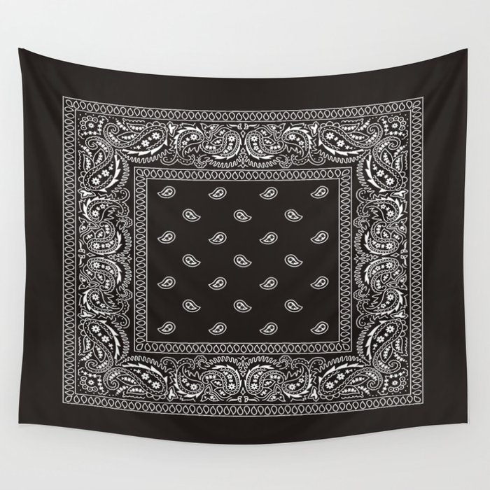 Black bandana on sale tapestry