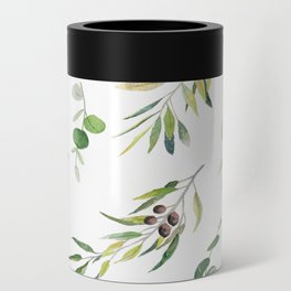 Eucalyptus and Olive on White Background  Can Cooler