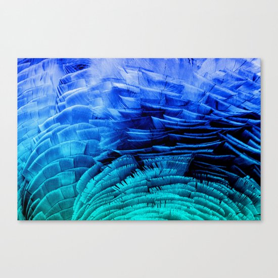 RUFFLED BLUE Canvas Print