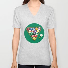 Billiard Balls Rack - Boules de billard V Neck T Shirt