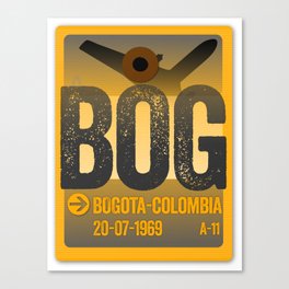Bog Brand Travel Tag Canvas Print