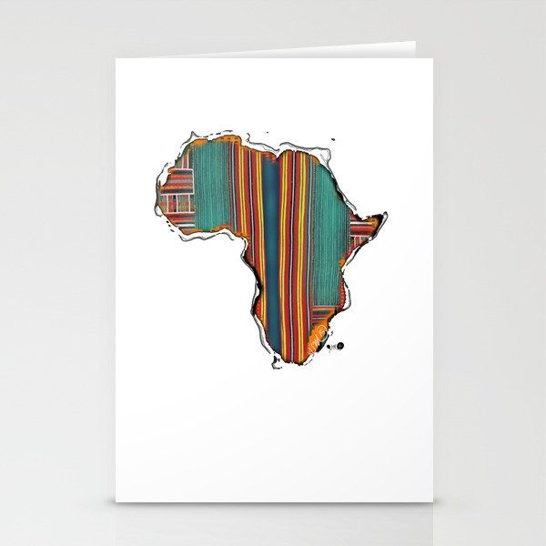 Striped Africa Stationery Cards