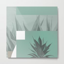 abstract agave plant Metal Print