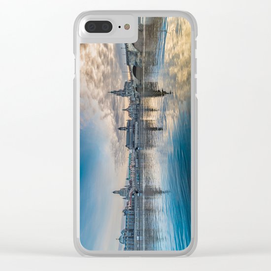 Sunset on Elbe Clear iPhone Case