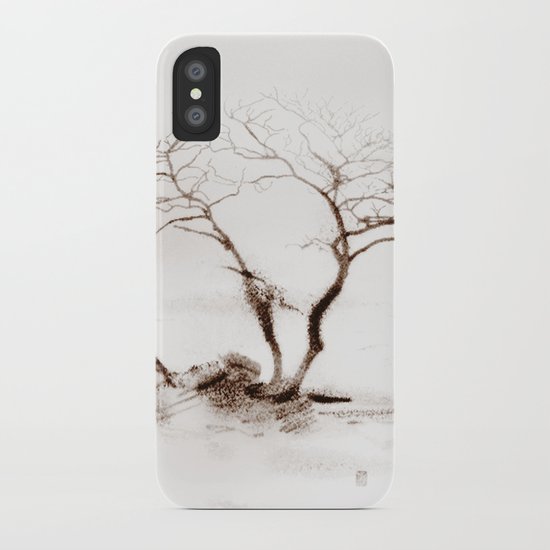 Scots Pine Sepia iPhone Case