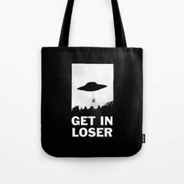 Get In Loser Umhängetasche | Typography, Ufo, Alien, Comic, Getinloser, Graphicdesign, Digital, Curated, Illustration, Graphic 