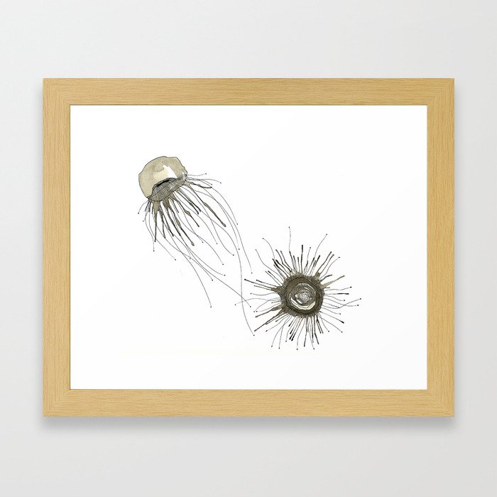 Jellyfish Duet Framed Art Print