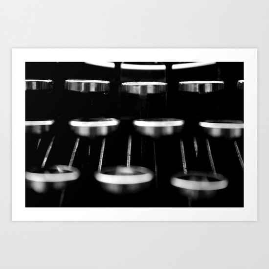Vintage Typewriter #1 Art Print