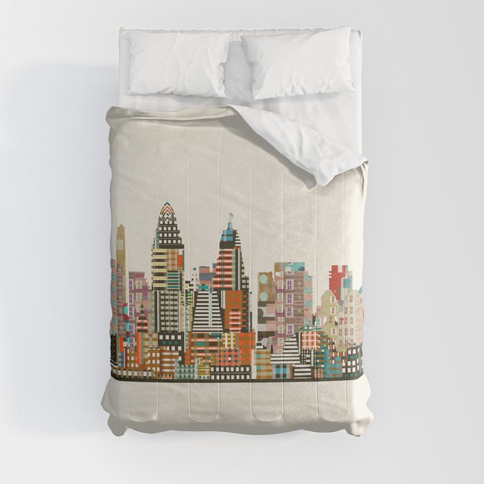 Cincinnati Ohio skyline Comforter