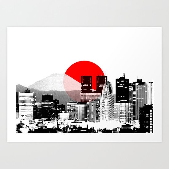 Modern Japan - Tokyo - Shinjuku Art Print