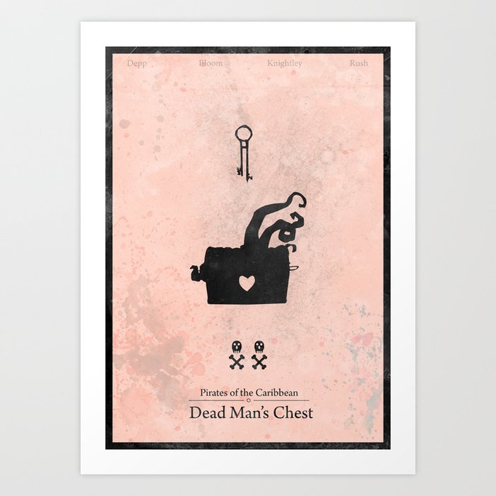 Pirates Of The Caribbean 2 Dead Man S Chest Minimal Poster Art Print By Hindhede Society6