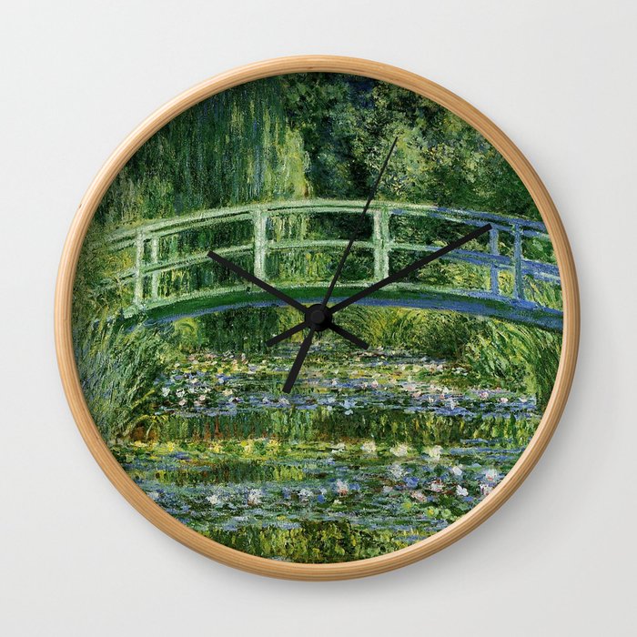 Claude Monet's Water Lilies and Japanese Bridge Wall Clock