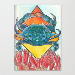 Blue crab Canvas Print