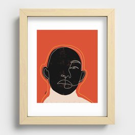 Black man  Recessed Framed Print
