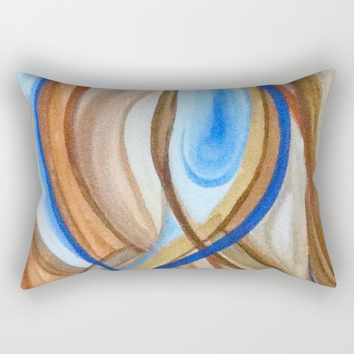 Abstract Comfort Rectangular Pillow
