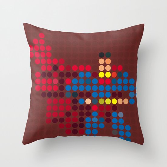Mr Super Throw Pillow