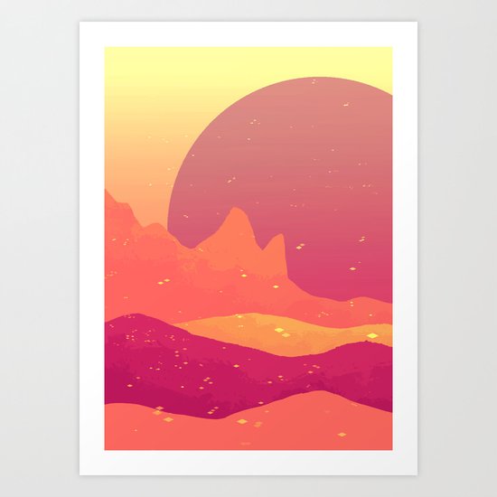 we could be mountains Art Print