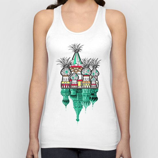 Pineapple architecture Unisex Tank Top