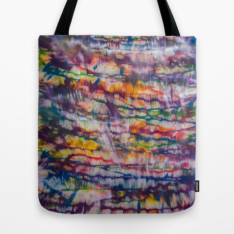 Color Love Dance Original Acrylic Painting By Elizabeth Anne Tote Bag By Eanneart Society6