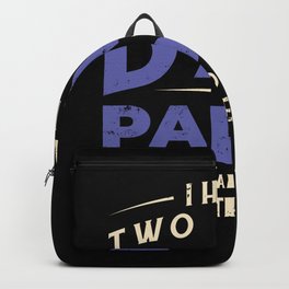 DAD TITLE QUOTE GRUNGE Backpack