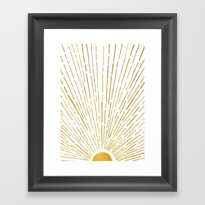 Let The Sunshine In 2 / Vertical Version Framed Art Print