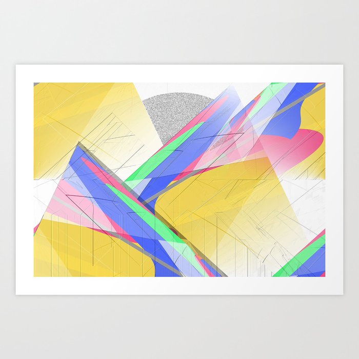 Multicolored abstract 2016 / 012 Art Print