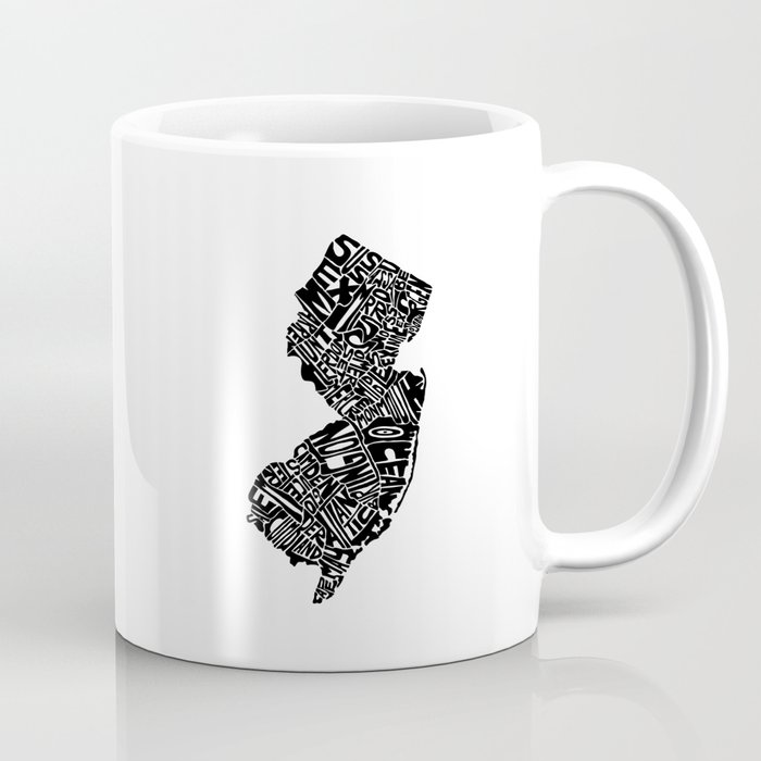 Typographic New Jersey Coffee Mug