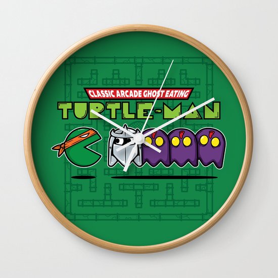 Hero in a Pac-Shell (Mikey) Wall Clock