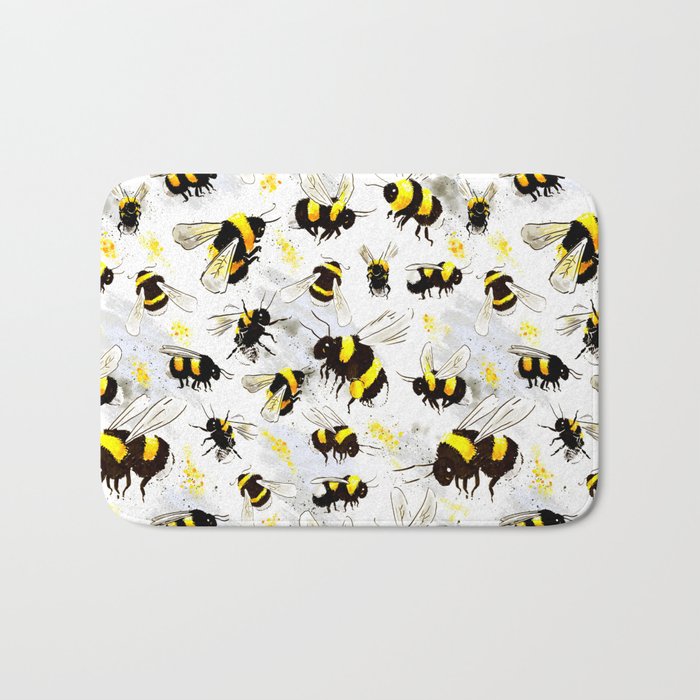 Bumblebees Bath Mat