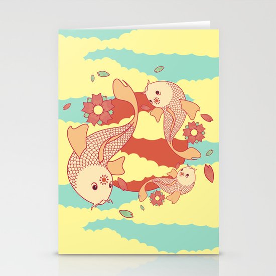 go with the flow Stationery Cards