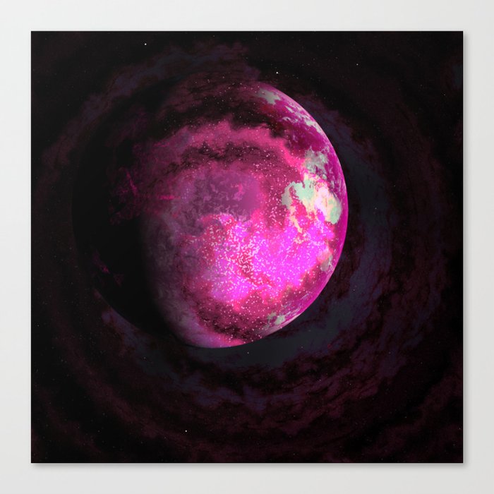 Pink Planet Canvas Print