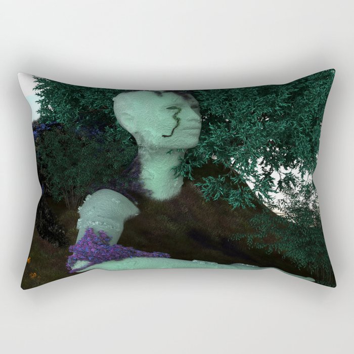 Gaia's Portrait Rectangular Pillow
