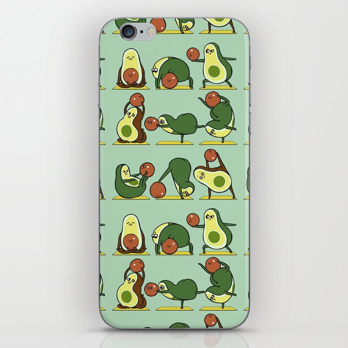 Avocado Yoga With The Seed iPhone Skin