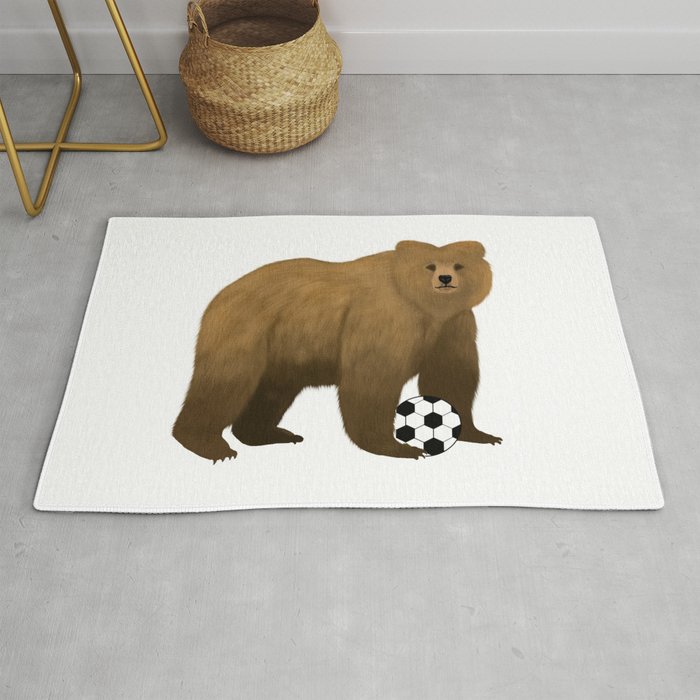 Bear Soccer Rug