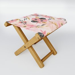 Night Meadow Blush Pink Folding Stool