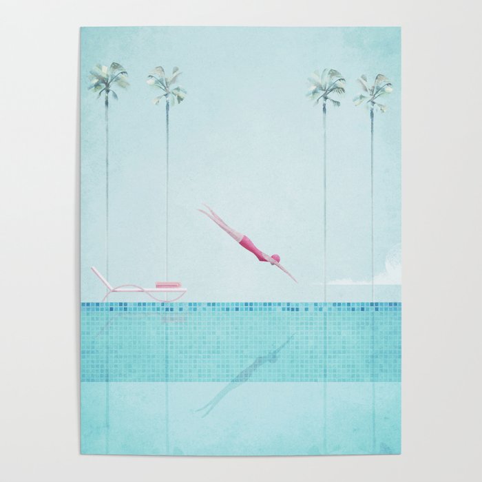 Swimming Pool, Palm Springs Poster