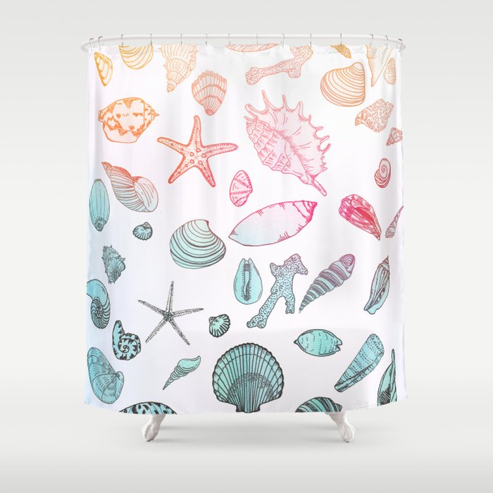 Mollusk madness Shower Curtain