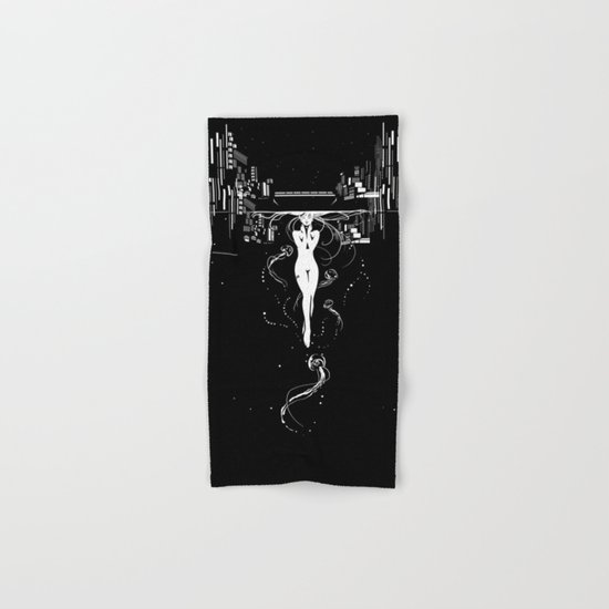 synchroniCity // (nude girl) Hand & Bath Towel