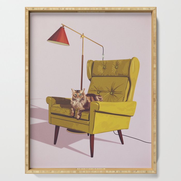 Cats on Chairs Deluxe Collection - Oscar Serving Tray