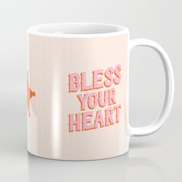 Southern Snark: Bless your heart (bright pink and orange) Mug