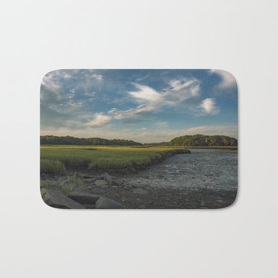 Sky and marsh Bath Mat