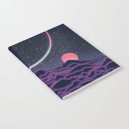 Neon Moonscape Notebook