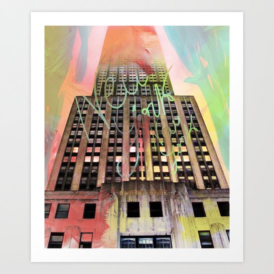 Empire State Of Art Art Print
