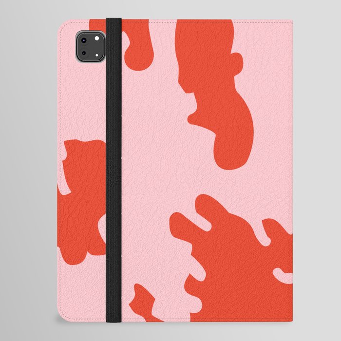 Bold Pink + Red Animal Print Spots iPad Folio Case