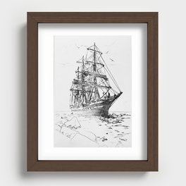 Old Ship Recessed Framed Print