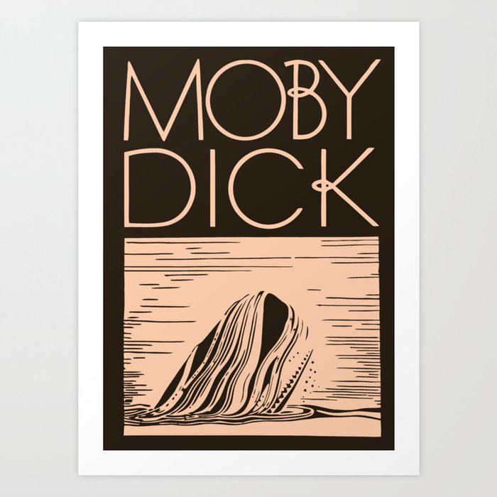 Moby Dick Art Print
