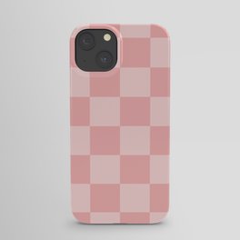 Pastel Pink Mini Checkers iPhone Case