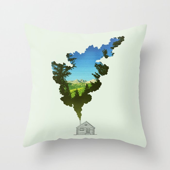 Get Out There Throw Pillow