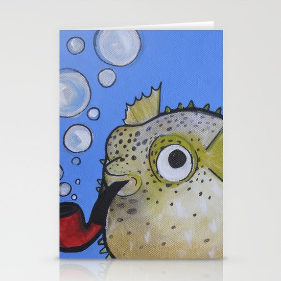 Puffer Fish Stationery Cards