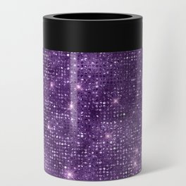 Purple Diamond Studded Glam Pattern Can Cooler